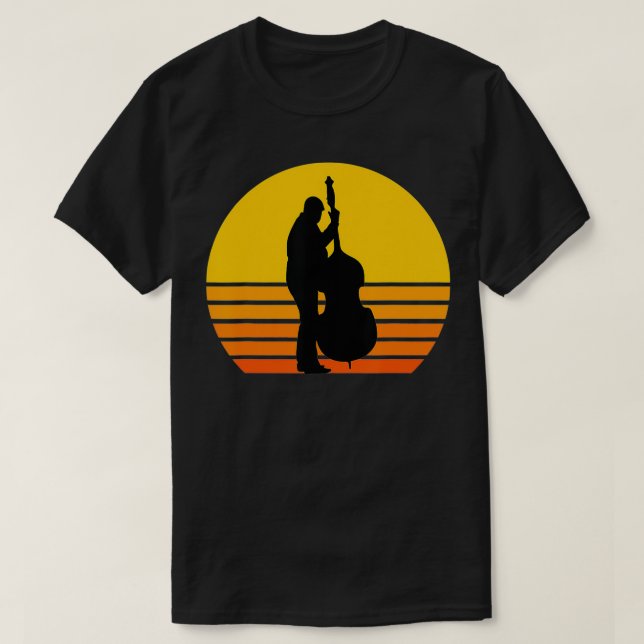 Camiseta Great Double Bass Silhouette Gift Music  (Diseño del anverso)