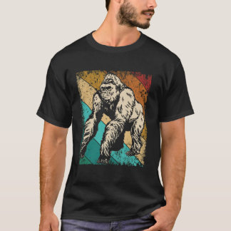 Camiseta Great Gorilla Retro Silhouette Great Apes