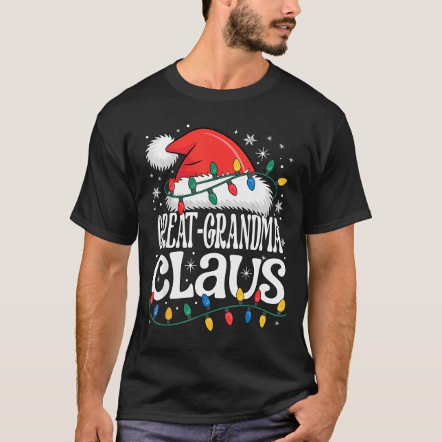 Camiseta Great-grandma Claus Funny Xmas Christmas Grandma H (Anverso)
