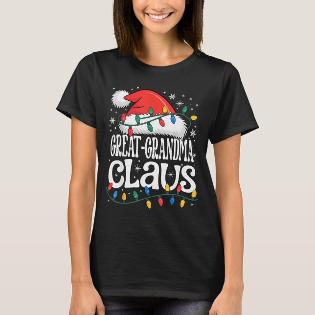 Camiseta Great-grandma Claus Funny Xmas Christmas Grandma H (Anverso)