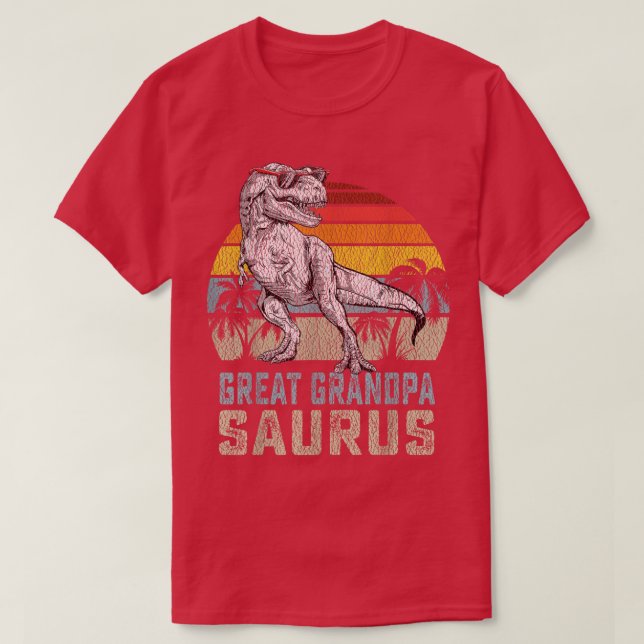 Camiseta Great grandpasaurus T Re Dinosaur Grandpa Saurus F (Diseño del anverso)