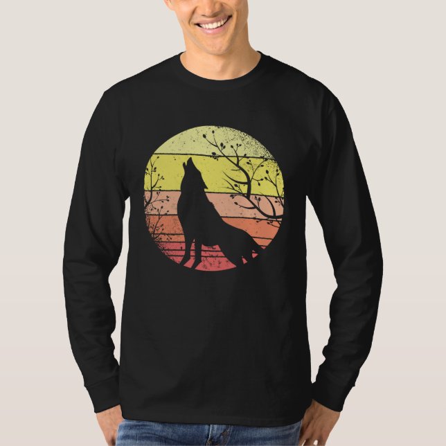 Camiseta Great howling wolf motif (Anverso)