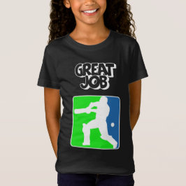 Camiseta Great Job Cricket Logo Cricket Batsman 