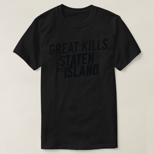 Camiseta Great Kills Staten Island New York City Cur modern (Diseño del anverso)