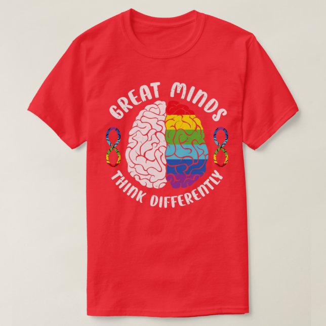 Camiseta Great minds think differently1 (Diseño del anverso)