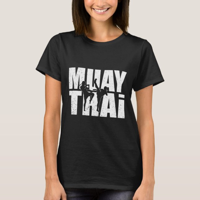 Camiseta Great Muay Thai Design Mma Fighter Training Kickbo (Anverso)