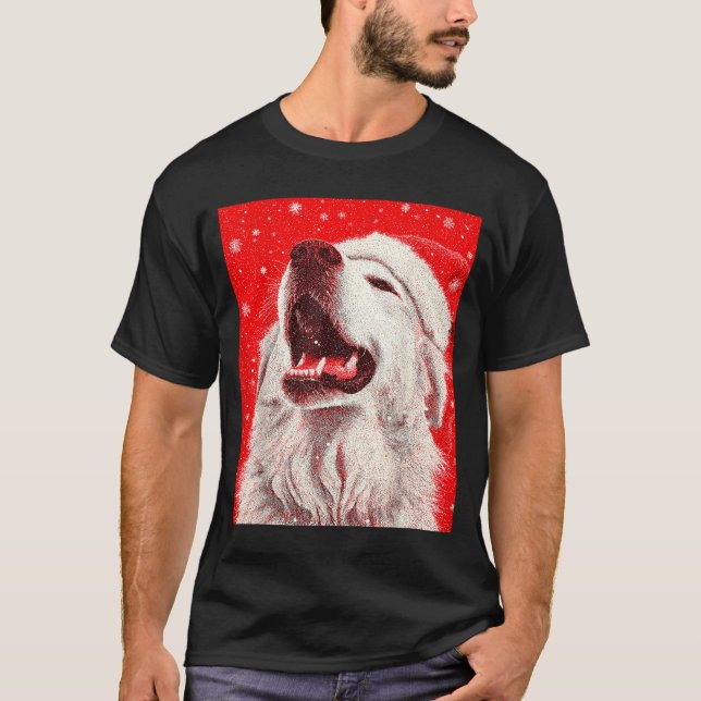 Camiseta Great Pyrenees Christmas  (Anverso)