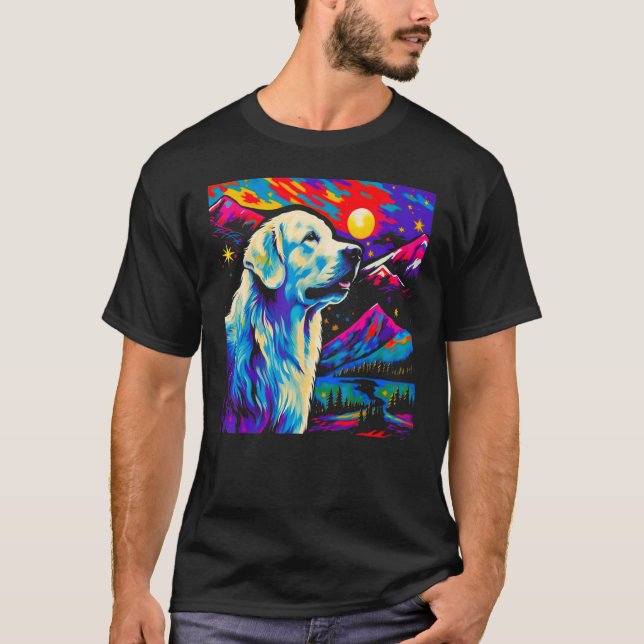 Camiseta Great Pyrenees Dog Art (Anverso)