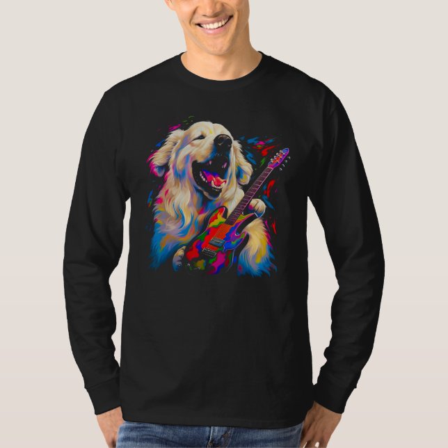 Camiseta Great Pyrenees Dog Musician (Anverso)