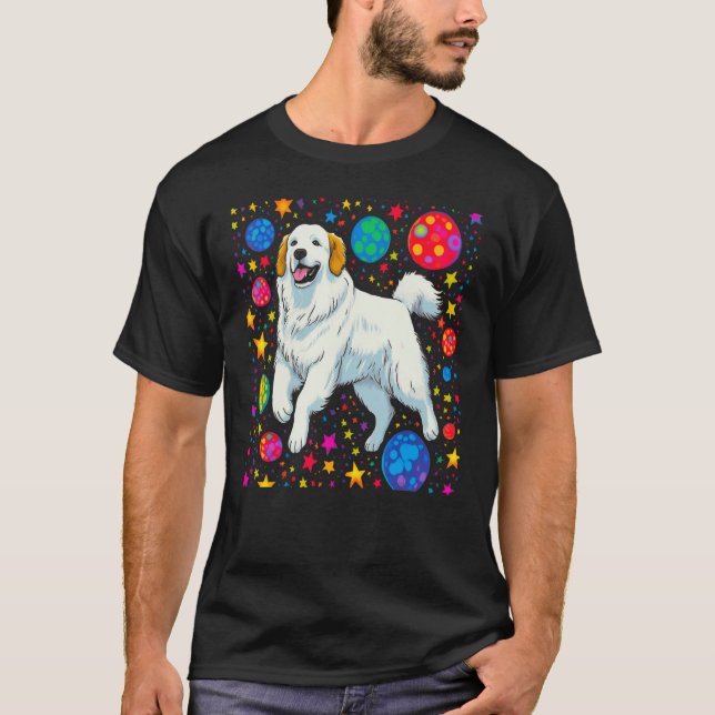 Camiseta Great Pyrenees Dog Space (Anverso)