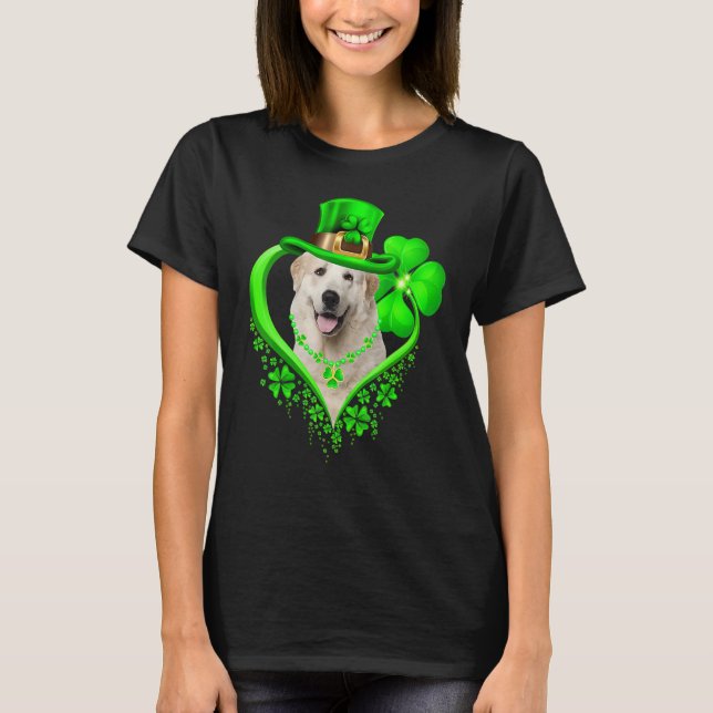 Camiseta Great Pyrenees Dog St Patricks Day Lover Irish Sha (Anverso)