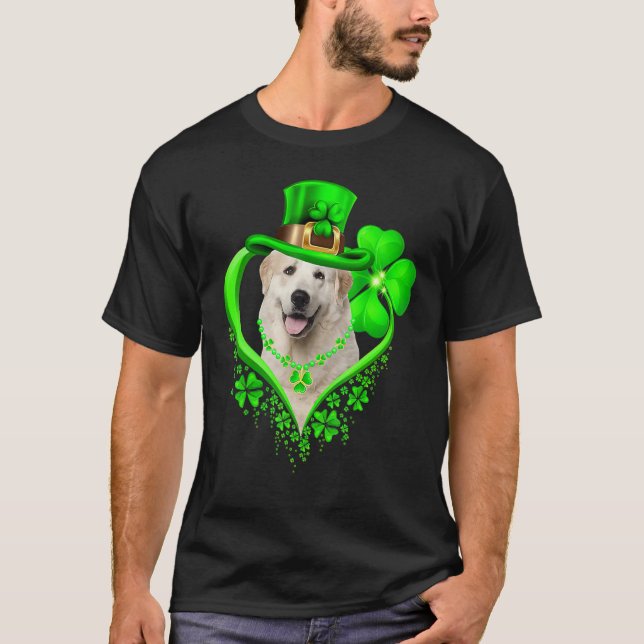 Camiseta Great Pyrenees Dog St Patricks Day Lover Irish Sha (Anverso)