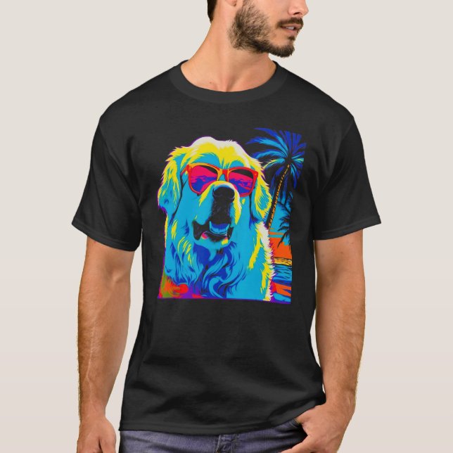 Camiseta Great Pyrenees Dog Summer Party 1 (Anverso)