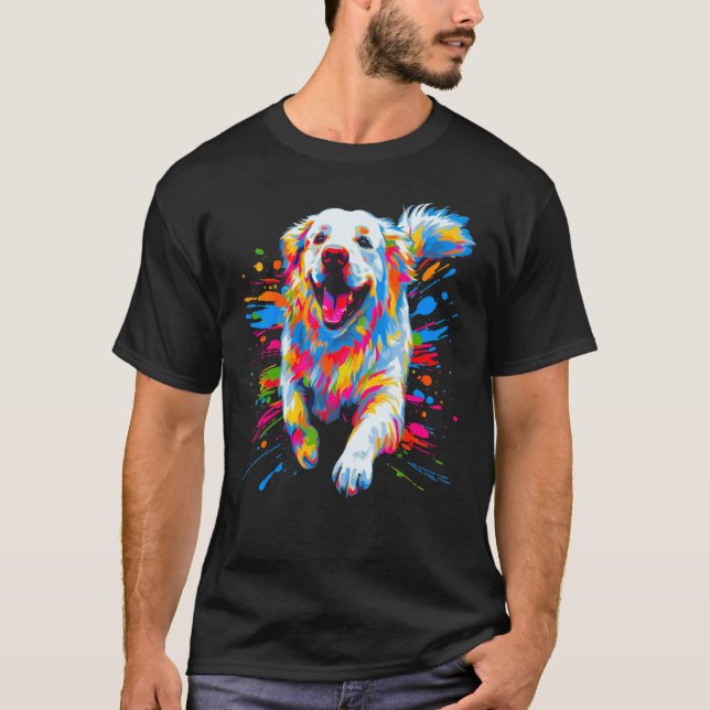 Camiseta Great Pyrenees Pop Art (Anverso)