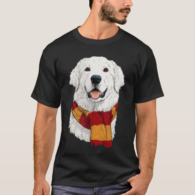 Camiseta Great Pyrenees Wearing a Scarf (Anverso)