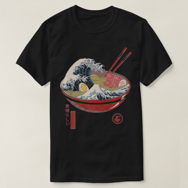 Camiseta Great Ramen Wave Premium  (Diseño del anverso)