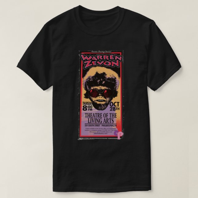 Camiseta Great Rewards Warren Art Zevon Gift For Movie Fans (Diseño del anverso)