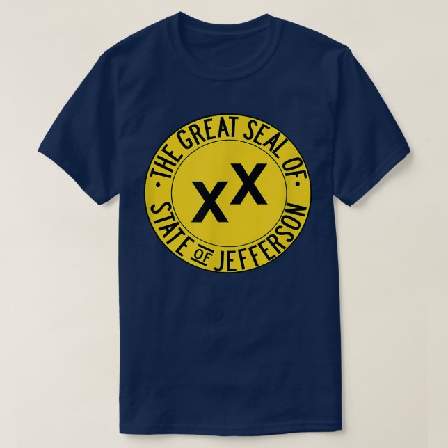 Camiseta Great Seal of the State of Jefferson Flag  (Diseño del anverso)