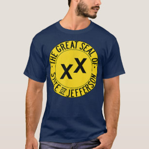 Camiseta Great Seal of the State of Jefferson Flag 
