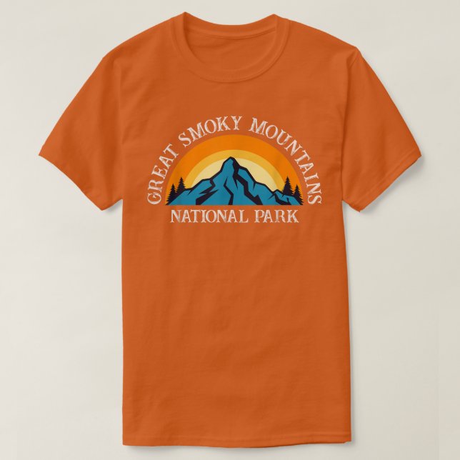 Camiseta Great Smoky Mountains National Park North Carolina (Diseño del anverso)