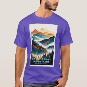 Camiseta Great Smoky Mountains parque nacional de viajes 16