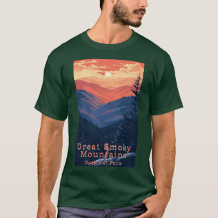 Camiseta Great Smoky Mountains parque nacional de viajes 4