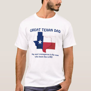 Camiseta GREAT TEXAN DAD Fuerte y valiente Personalizado