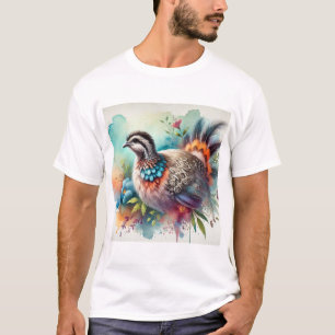 Camiseta Great tinamou 080724AREF117 - Watercolor