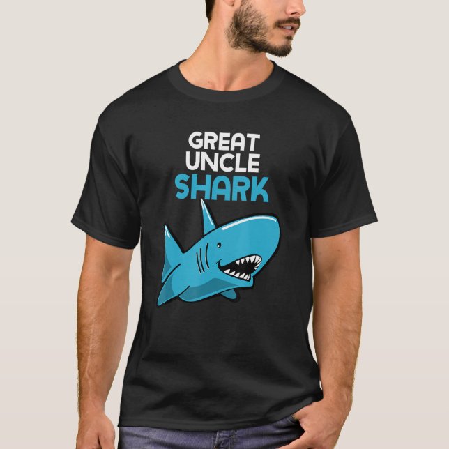 Camiseta Great Uncle Shark Funny Family (Anverso)