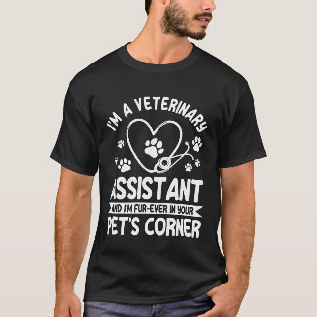 Camiseta Great Veterinary Assistant Saying Animal Caretaker (Anverso)