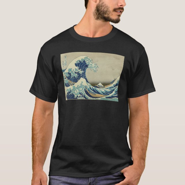 Camiseta Great Wave Off Kanagawa Japanese Aesthetic Ukiyo e (Anverso)