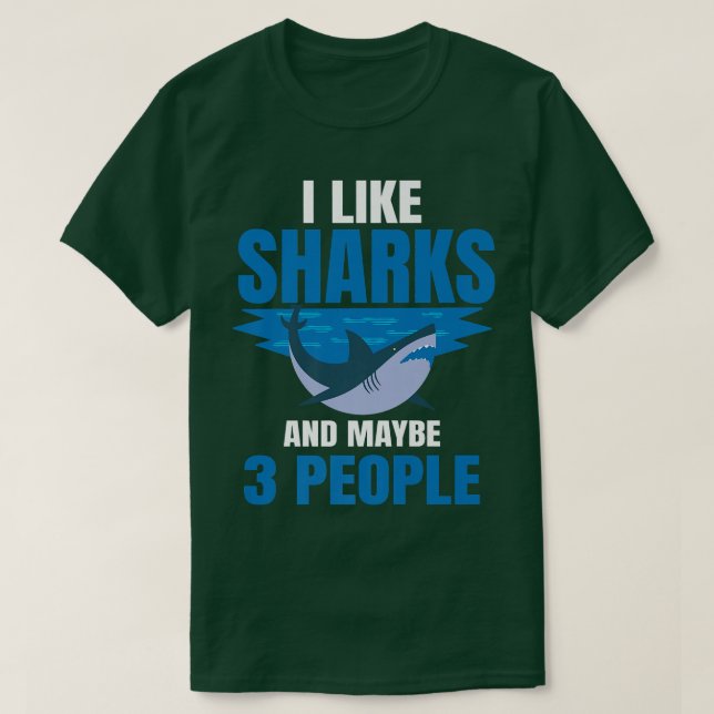Camiseta Great White Shark Introvert Largest Predator Fish  (Diseño del anverso)