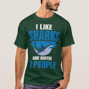 Camiseta Great White Shark Introvert Largest Predator Fish 