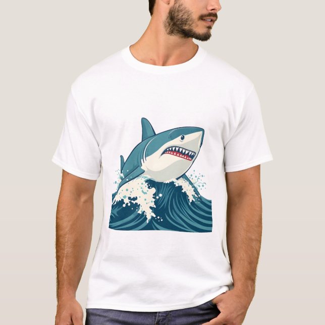 Camiseta Great White Shark Leap (Anverso)