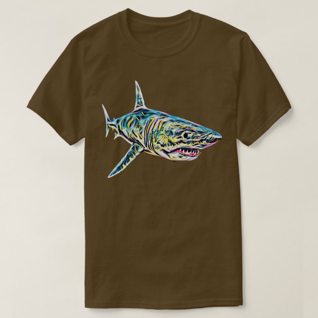 Camiseta Great White Shark Motif Sharks299  (Diseño del anverso)