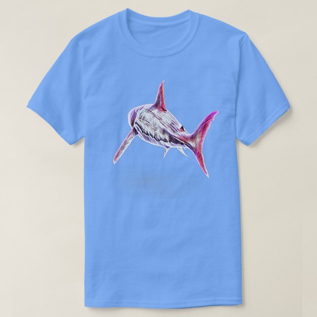 Camiseta Great White Shark Motif Sharks 302  (Diseño del anverso)
