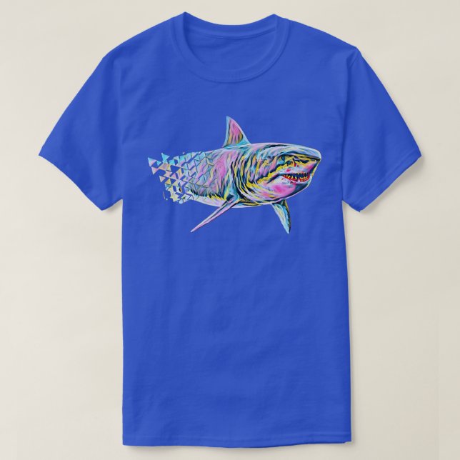 Camiseta Great White Shark Motif Sharks 312  (Diseño del anverso)