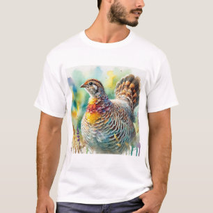 Camiseta Greater Prairie Chicken 290824AREF128 - Watercolor