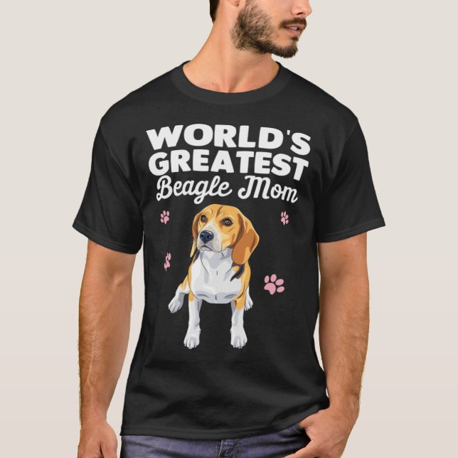 Camiseta Greatest Beagle Mom Ever Beagle Dog (Anverso)