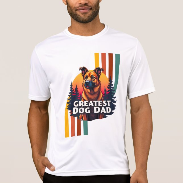 Camiseta Greatest Dog Dad (Anverso)