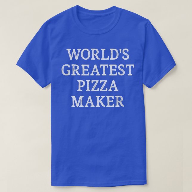 Camiseta Greatest Pizza Maker Vintage Style  (Diseño del anverso)