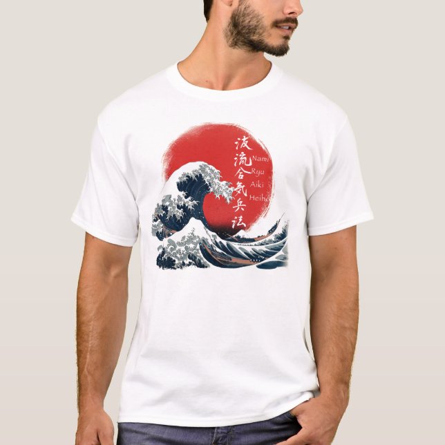 Camiseta GreatWaveKanjiLight (Anverso)