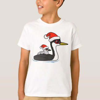 Camiseta Grebe Occidental Birdorable Santa