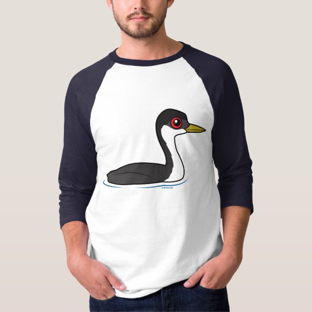 Camiseta Grebe occidental de Birdorable (Anverso)