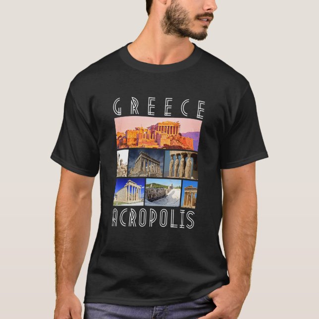 Camiseta Grecia Acrópolis Famosa de los monumentos de Atena (Anverso)