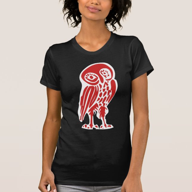 Camiseta Grecia antigüedad lechuza (Anverso)