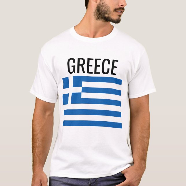 Camiseta Grecia // Bandera nacional mundial (Anverso)