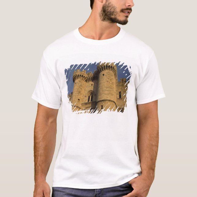 Camiseta Grecia, Ciudad Rodas. Vistas al Palacio de las (Anverso)