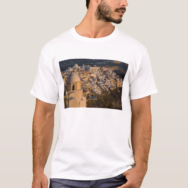 Camiseta Grecia e isla griega de Santorini (Anverso)