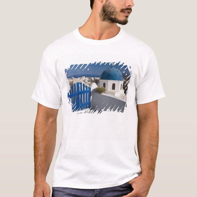 Camiseta Grecia e isla griega de Santorini (Anverso)